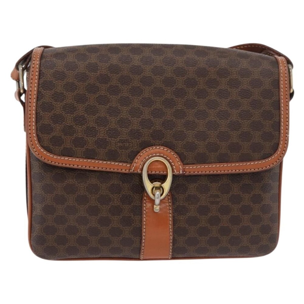 Celine Vintage Macadam Canvas and Leather